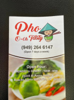 Pho O-oh Tasty food