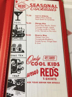 Red's Porch menu
