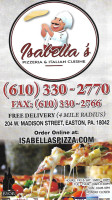 Isabella's Pizza And Italian Cuisine food