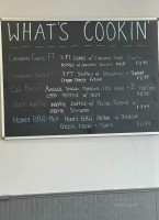 What's Cookin menu