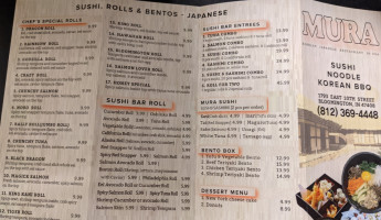 Mura Sushi Korean 무라 스시 한식당 menu