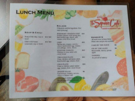 The Square Cafe menu