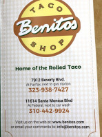 Benito's Taco Shop inside