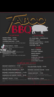 Taboo Bbq Pub menu