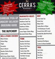 Cerra's Market menu