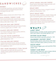 Annies On The Avenue menu