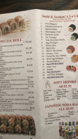 Toki Japanese Steakhouse menu