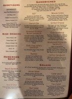 Pj's And Casino menu