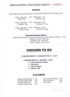 Bucknaked menu