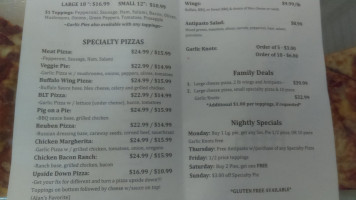 Slices Pizzeria menu