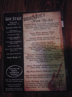 Whiskey Dave's menu