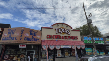 Texas Chicken Burgers outside