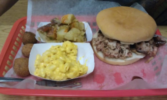 Due South BBQ food