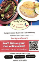 Becky's Cafe food