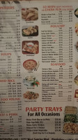 Wong's Takeout menu