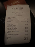 Olivadi menu