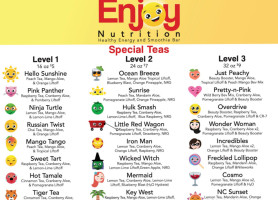 Herbalife Enjoy Nutrition menu