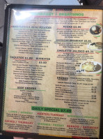 Taqueria El Charro menu