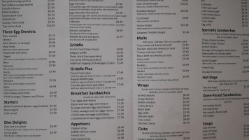 Kendall Kafe menu