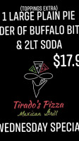 Tirado's Pizza Mexican Grill inside