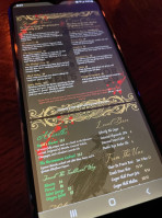 Raven's Manor menu