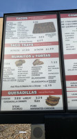 Taqueria Los Comales menu