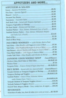 Thai Spice Kitchen menu