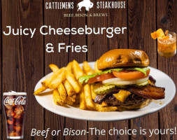 Cattlemens Steakhouse food