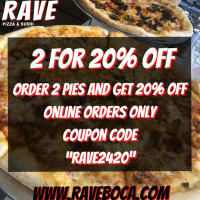 Rave Pizza Sushi food