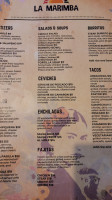 La Marimba Mexican menu