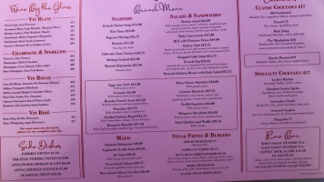 Rue 57 menu