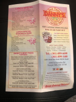 Danny's Carry-out menu