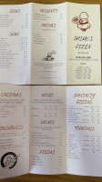 Shime’s Pizza menu