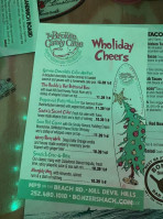 Bonzer Shack menu