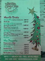 Bonzer Shack menu