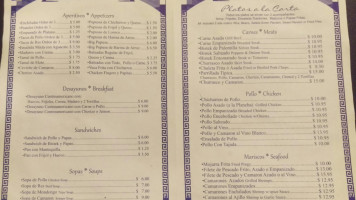 Pupuseria Y El Chavatero menu