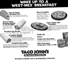 Taco John's menu