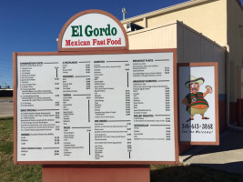 El Gordo Bros Mexican Food menu