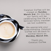 Catalyst Coffee food