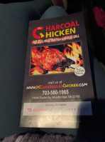 Charcoal Chicken menu