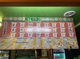 Reynaldo's Mexican Food menu