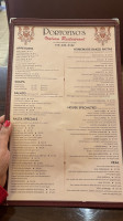 Portofino's Italian Pizza menu