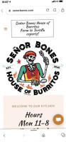 Señor Bones food