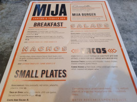 Mija Cantina menu