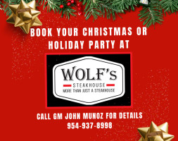 Wolfs Steakhouse food