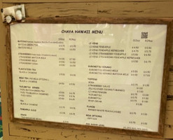 Chaya menu