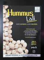 Hummus Lali menu
