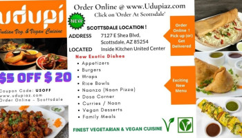Udupi Indian Vegetarian And Vegan Cuisine food