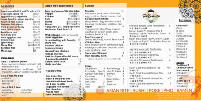 Suri Sushi Thai Xīn Yà Zhōu Cān Guǎn menu