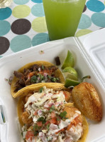 Baja King Fish Tacos food
